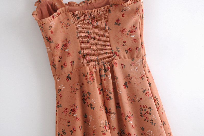 Floral Print Slim Strap Dress NSAM20622