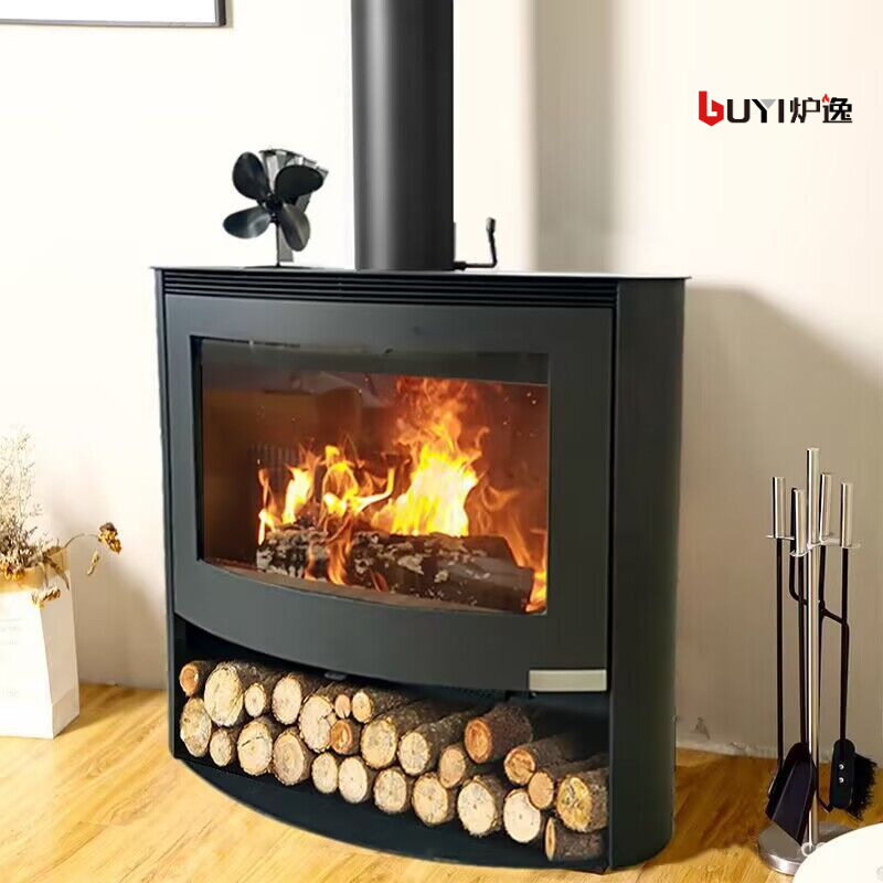 真火燃烧柴火壁炉别墅取暖炉嵌入式家用欧式燃木柴取暖器别墅民宿