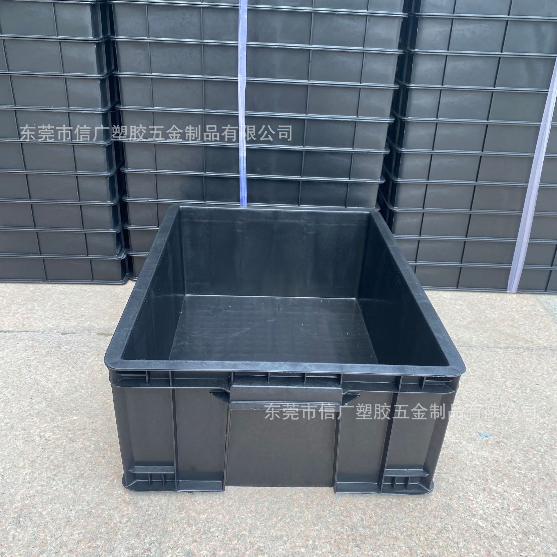 防静电周转箱塑料黑色加厚PP塑胶周转箱电子配件分类防静电胶箱