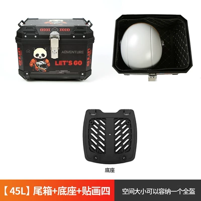 Motorcycle trunk – Trunk, Waterproof Universal Electric - 45l-floor-decal-4