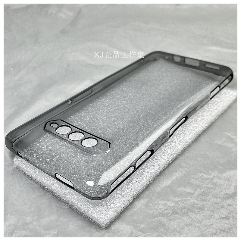 透黑色简约适用黑鲨4手机壳软壳透明轻超薄tpu硅胶圆弧边防摔全包