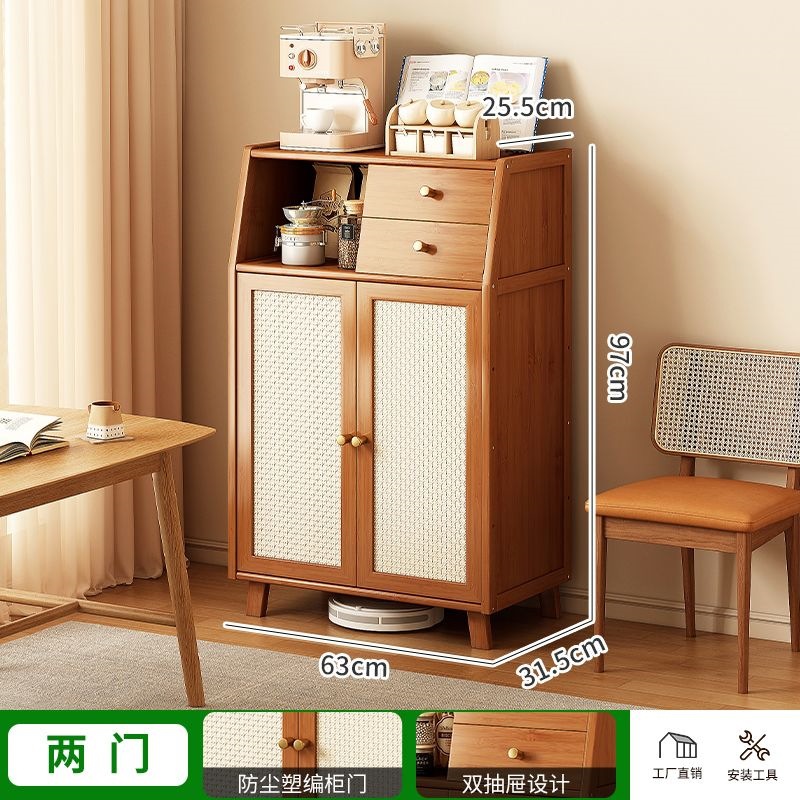 Gabinete de cocina multifuncional contra la pared, cocina simple, varios armarios de artefactos mágicos, comedor casero moderno.