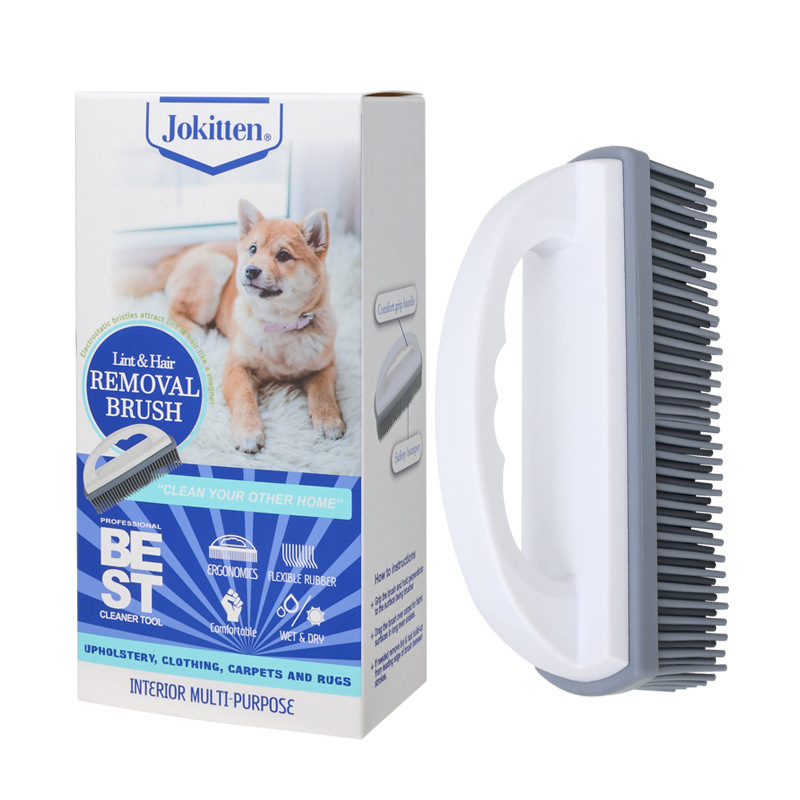 Cepillo de baño de mascotas transfronterizos, cepillo de masaje de depilación para gatos, perros y perros, cepillo suave antideslizante, gran cantidad de stock