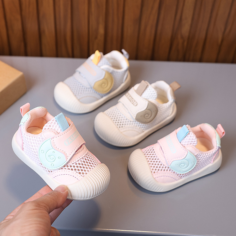 A generation of hair through the net baby toddler shoes for men and women summer soft bottom breathable functional shoes baby single net toddler shoes