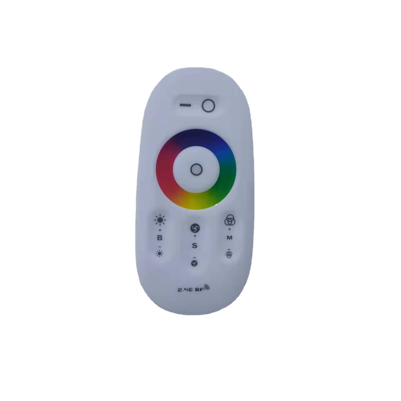 LED智能家居产品遥控器外壳2.4G全触摸RGBW分组控制彩色光圈外壳