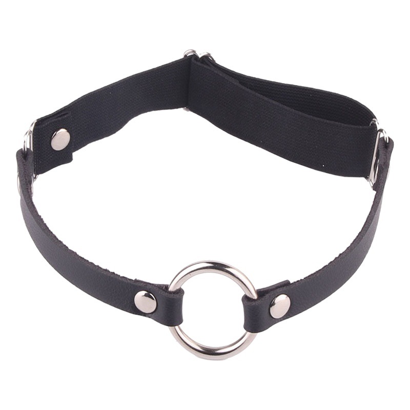 Japonés y coreano Harajuku chica suave sexy pu estrecho muslo anillo pierna cadena Red rojo moda mujer cuero Pequeño anillo remache pierna anillo