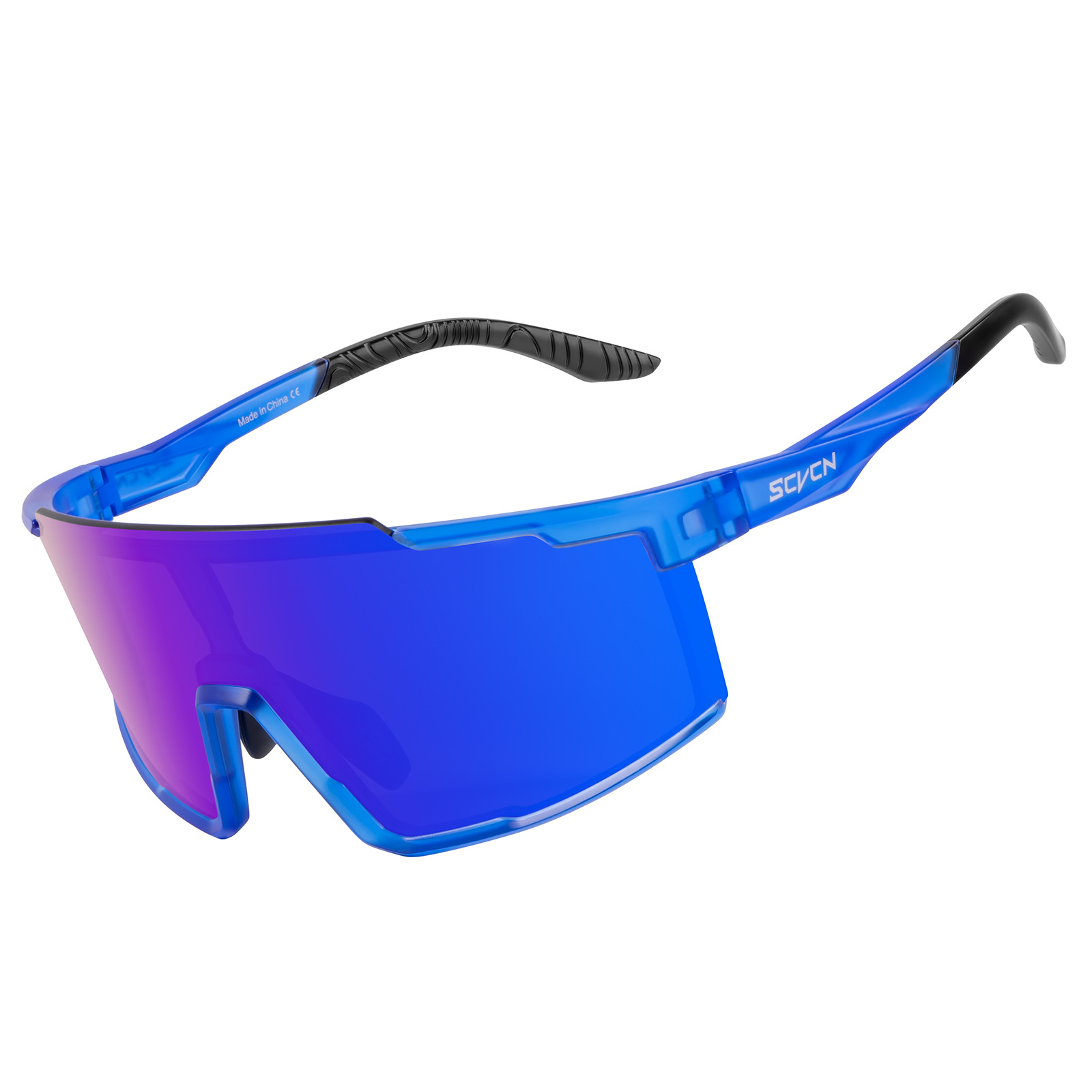 Gafas de Ciclismo Deportivo de PC, Cortavientos con Puente Nasal Ajustable, para Ciclismo de Carretera y Montañismo