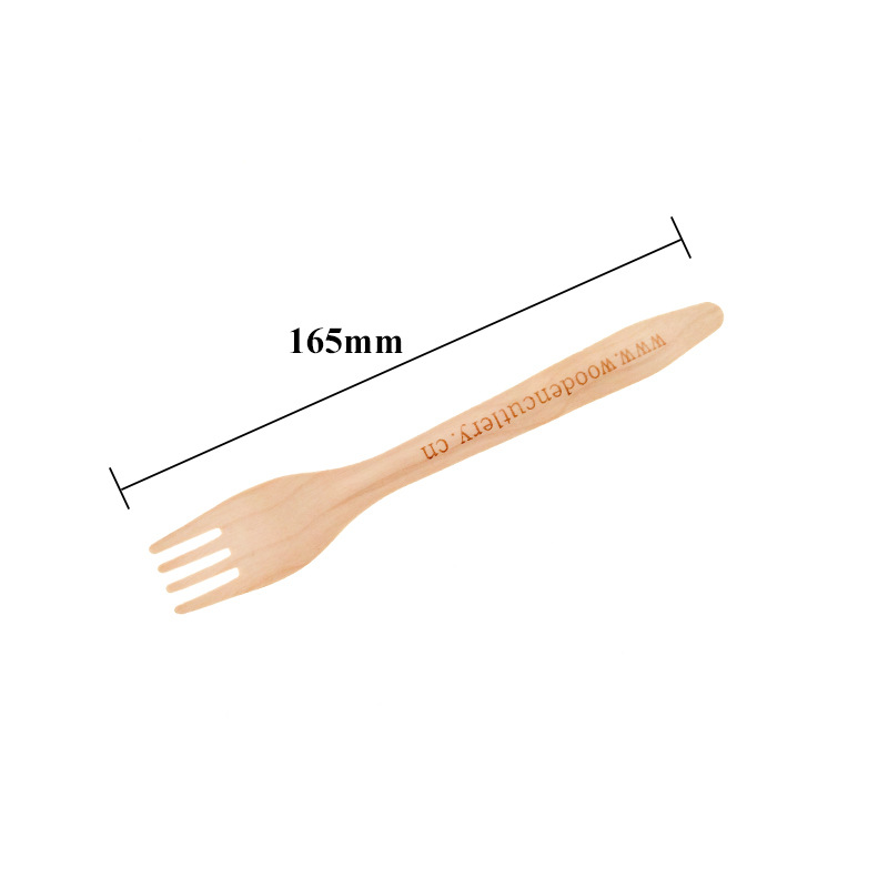 Personalizado biodegradable ecológico tenedor de madera cuchara de madera tenedor de madera cuchara de abedul fuente de cubiertos fabricantes