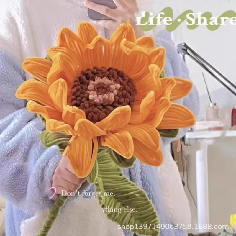 超大巨型玫瑰扭扭棒花束手工diy编织材料包成品母亲情人节520礼物|undefined