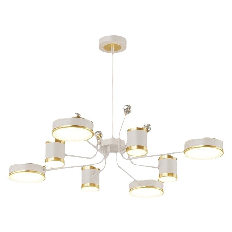 [Selección estricta] lámpara de techo atmósfera moderna y simple nórdica luz lujosa proyección de estrellas Zhongshan lámparas paquete de toda la casa