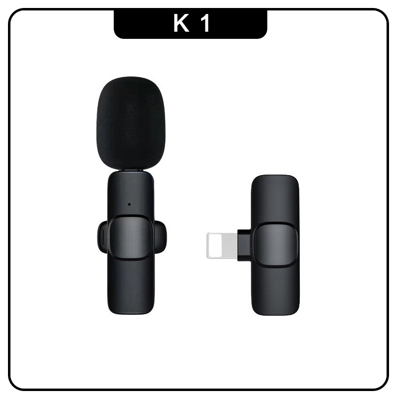 Cross-border new wireless microphone one-to-two lavalier mobile phone live Bluetooth radio microphone wireless lavalier microphone