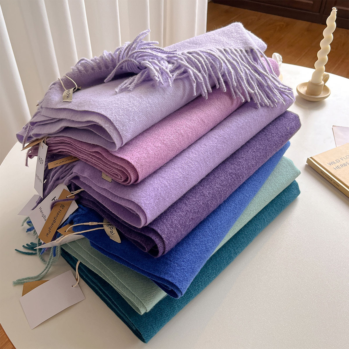 Sciarpa in cashmere da donna, elegante scialle invernale_voghion.com