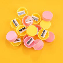 卡通光板小学生散装卷笔刀圆形铅笔削男女儿童卷笔刀直径3.5高1.3