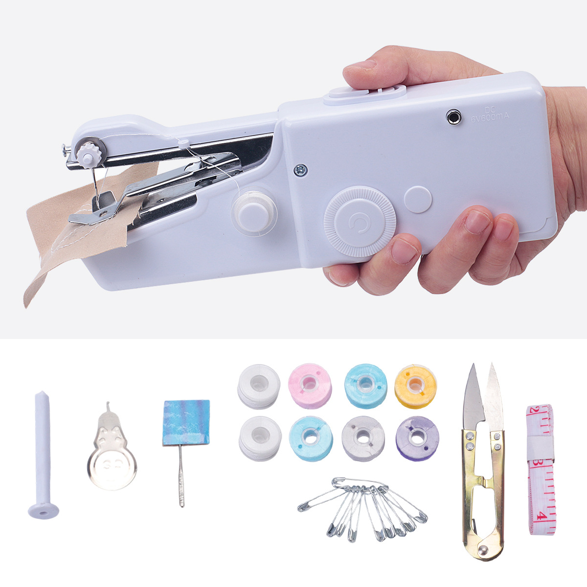 手持电动缝纫机101加配件包彩线梭芯可 外贸出口便携式迷你