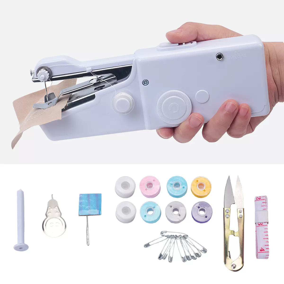 手持电动缝纫机101加配件包彩线梭芯可 外贸出口便携式迷你