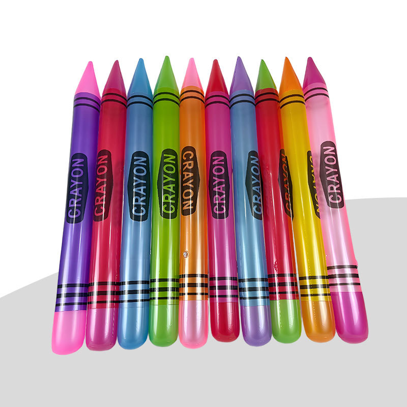 Nuevos productos transfronterizos juguetes inflables de PVC productos de fiesta de verano de crayón gigante para colgar en el aula juguetes de lápiz decorativos