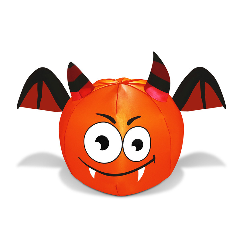 万圣节气模1.2米蝙蝠南瓜充气气模 户外发光庭院充气模型庭院摆件