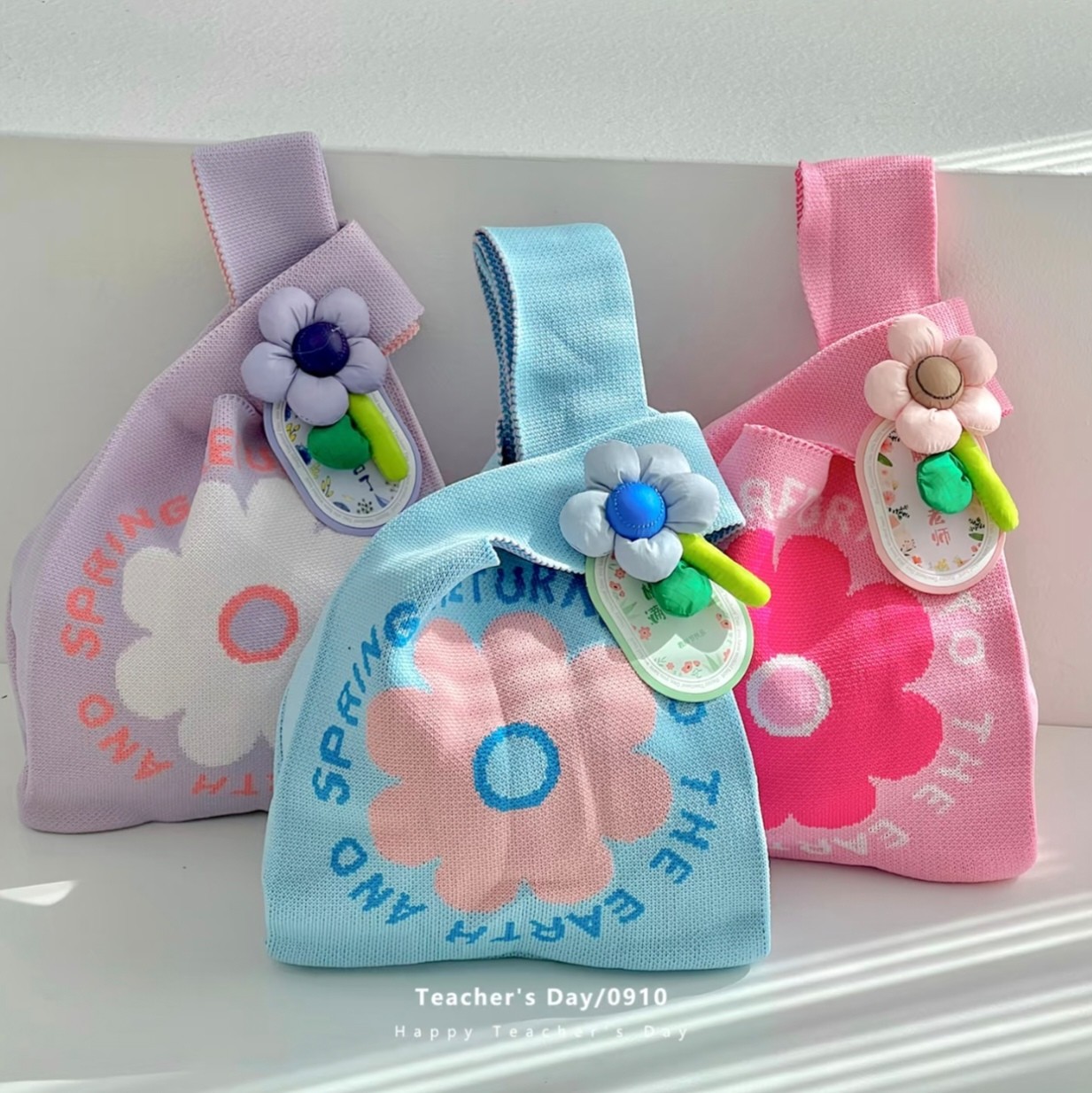 儿童生日宴会伴手礼女伴娘手提袋子婚礼结婚包包小礼品花朵款包