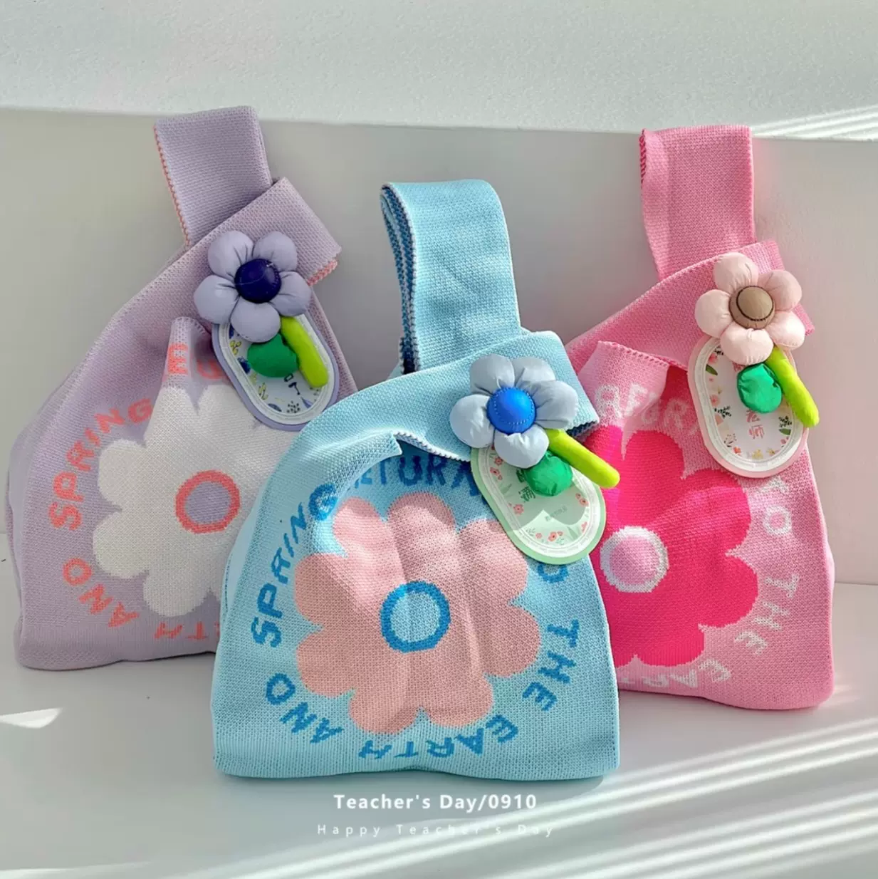 儿童生日宴会伴手礼女伴娘手提袋子婚礼结婚包包小礼品花朵款包