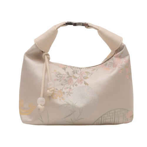 Modern Chinese Style National Wind Embroidered Handbag for Women 2025 New Summer Commute Crossbody Bag Unique Ancient Style Handheld Water Bucket Bag