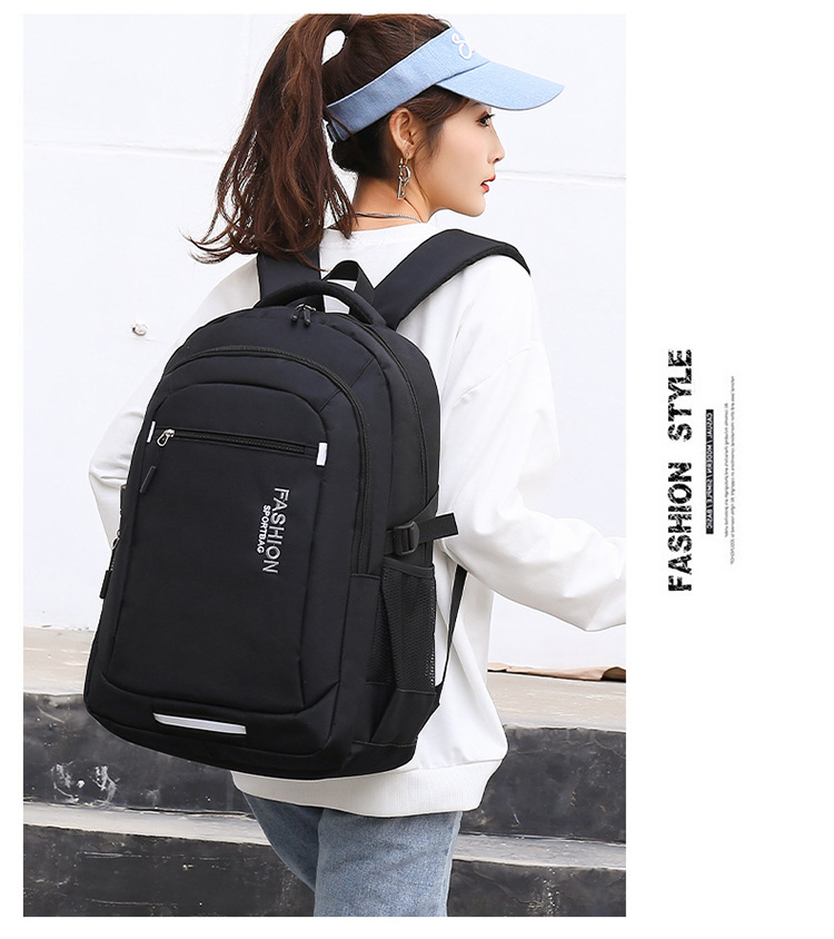 New Backpack Men's And Women's Large Capacity High School Junior High School Student School Bag Travel Backpack Casual Computer Backpack display picture 2