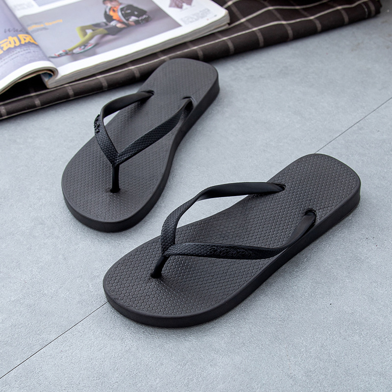 Internet Celebrity Ins Simple Style Flip-Flops for Women to Wear Outside Beach Flip-Flops for Women Summer Breathable Soles Non-Slip