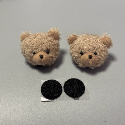 Motosiklet dəbilqələri Bunny Bear Ears Quick-release - doudou-bear-brown