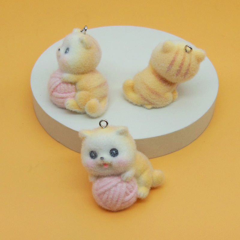 日本と韓国のかわいい植毛小動物ペンダント手作り DIY 携帯電話チェーンバッグペンダント植毛人形ジュエリーアクセサリー|undefined