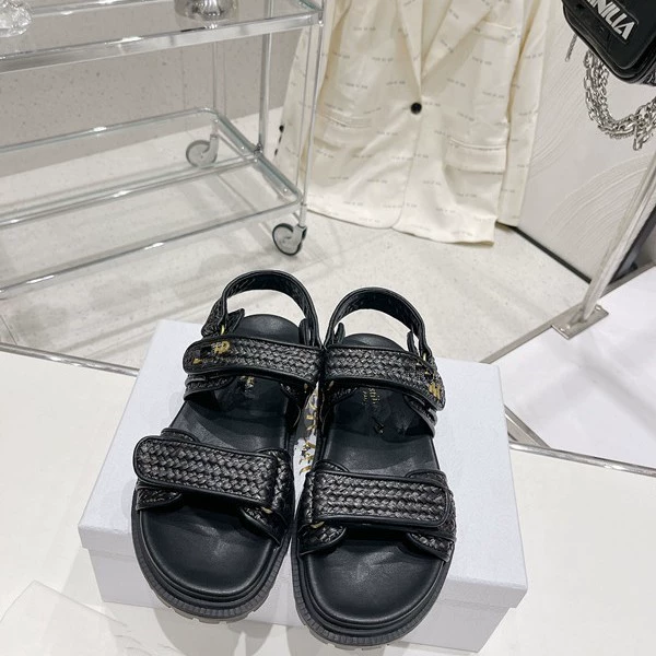 2025 новых женских плетеных сандалий с мягкой подошвой для трансграничной экспорта, сандалии на толстой подошве, экспорт европейской и американской модной повседневной обуви