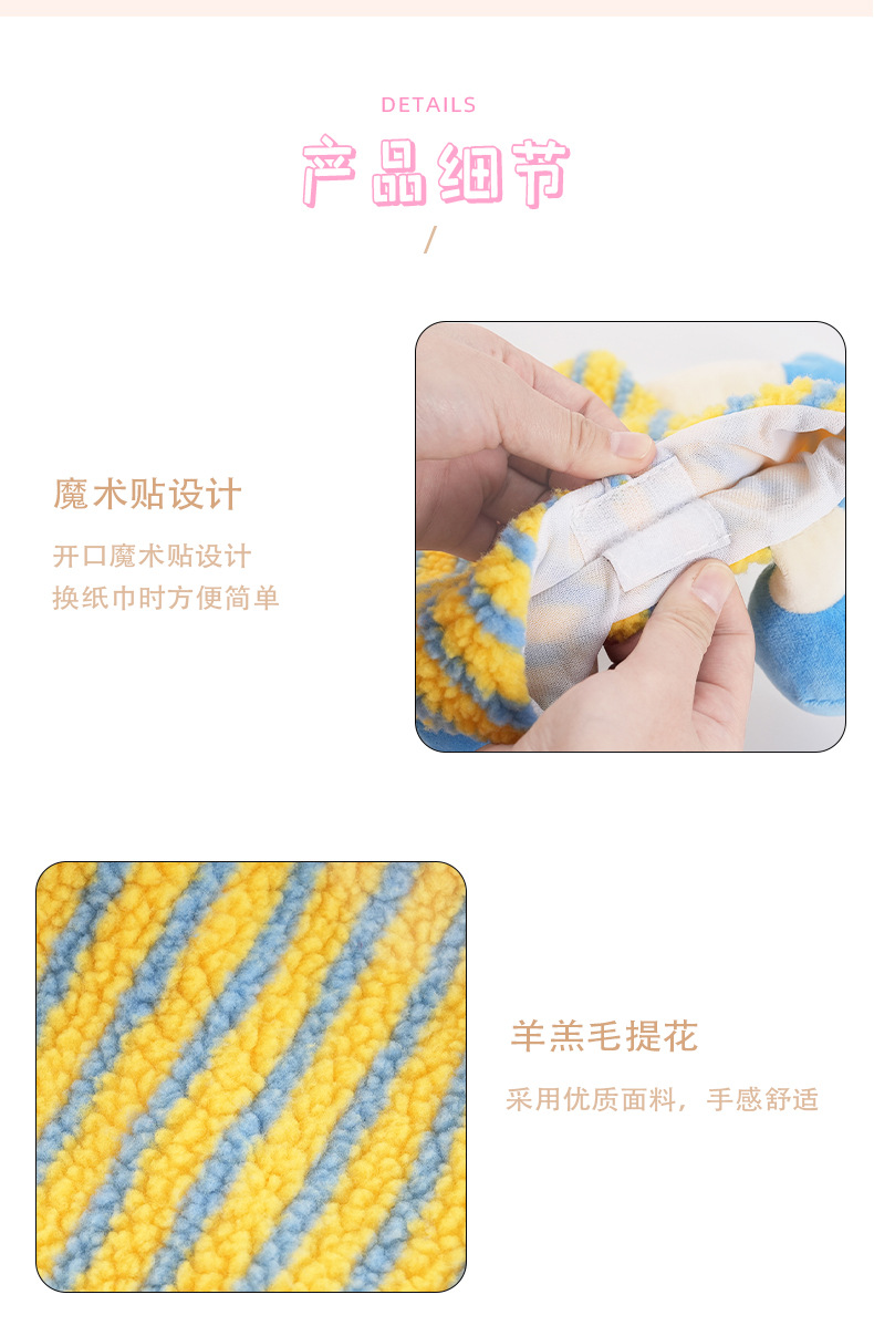 Cute Little Monster Car Tissue Box, Multifunctional Hanging Tissue Box for Cars, Creative Cartoon Car Tissue Hanging Bag