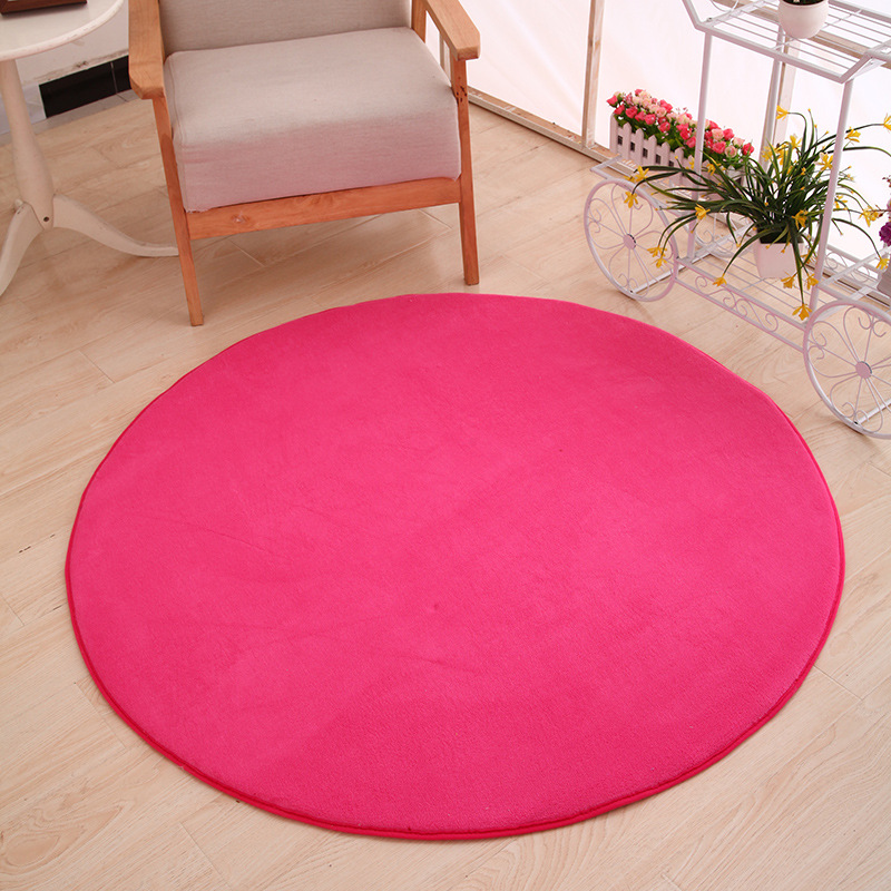 Ronda de terciopelo coral --- Rosa Roja