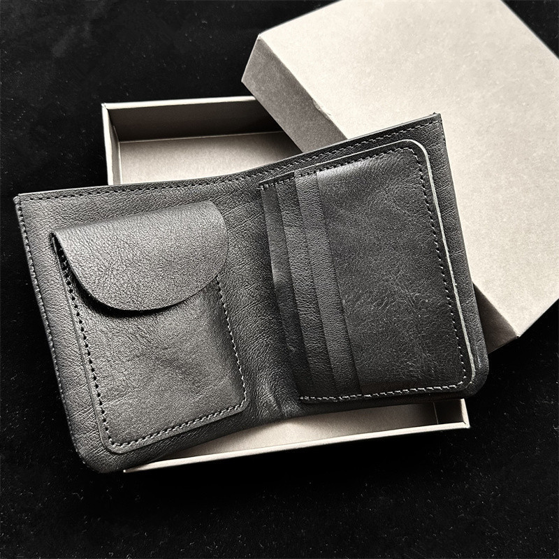 Pyc Designer Top-Grain Leather Wallet with Natural Texture, Guidi Style Crossbody Design Coin Purse Pyc Designer Top-Grain Leather Wallet with Natural Texture, Guidi Style Crossbody Design Coin Purse