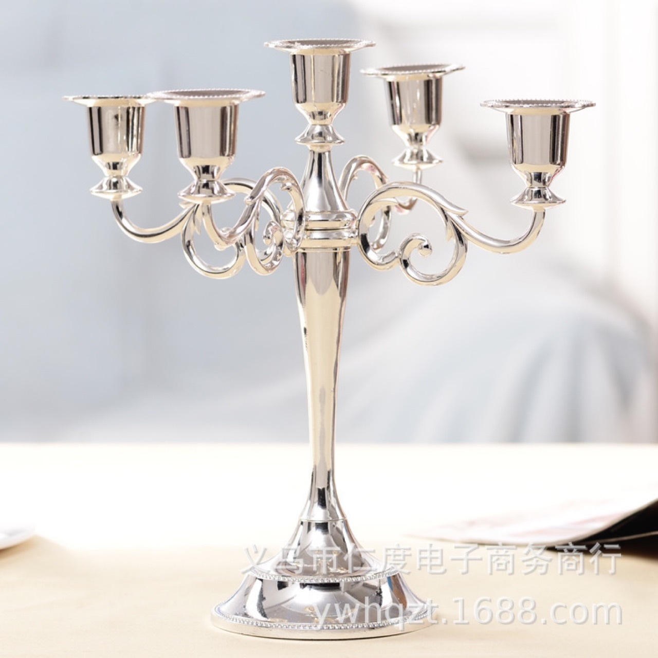 蜡烛台 欧式客厅摆件 复古家居烛光晚餐桌蜡台 婚庆婚礼装饰摆件|ms