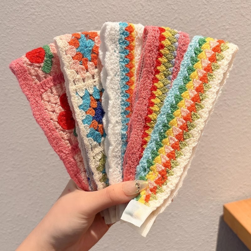 Niñas correa de cabello de punto para niños pegatinas de cabello pegatinas de cabello toque de fría velcro brazo de cabello brazo de cabello para mujeres