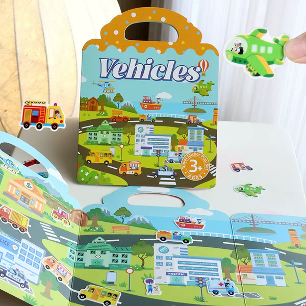 Reusable Sticker Books for Toddlers Jelly Sticker Books Toy