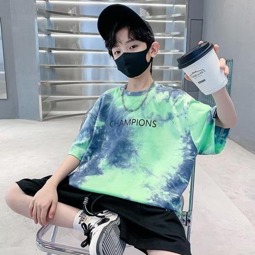 Children's clothing boys summer T-shirt  new medium and large children short-sleeved boys summer half-sleeved fashionable loose tops