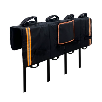 Roof rack truck tailgate bicycle protection
