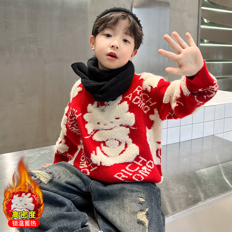 Quality children's winter sweater for boys