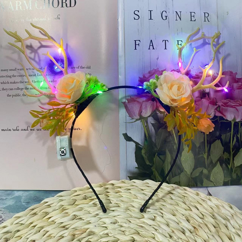 Cuerno de ciervo de hoja verde fucsia