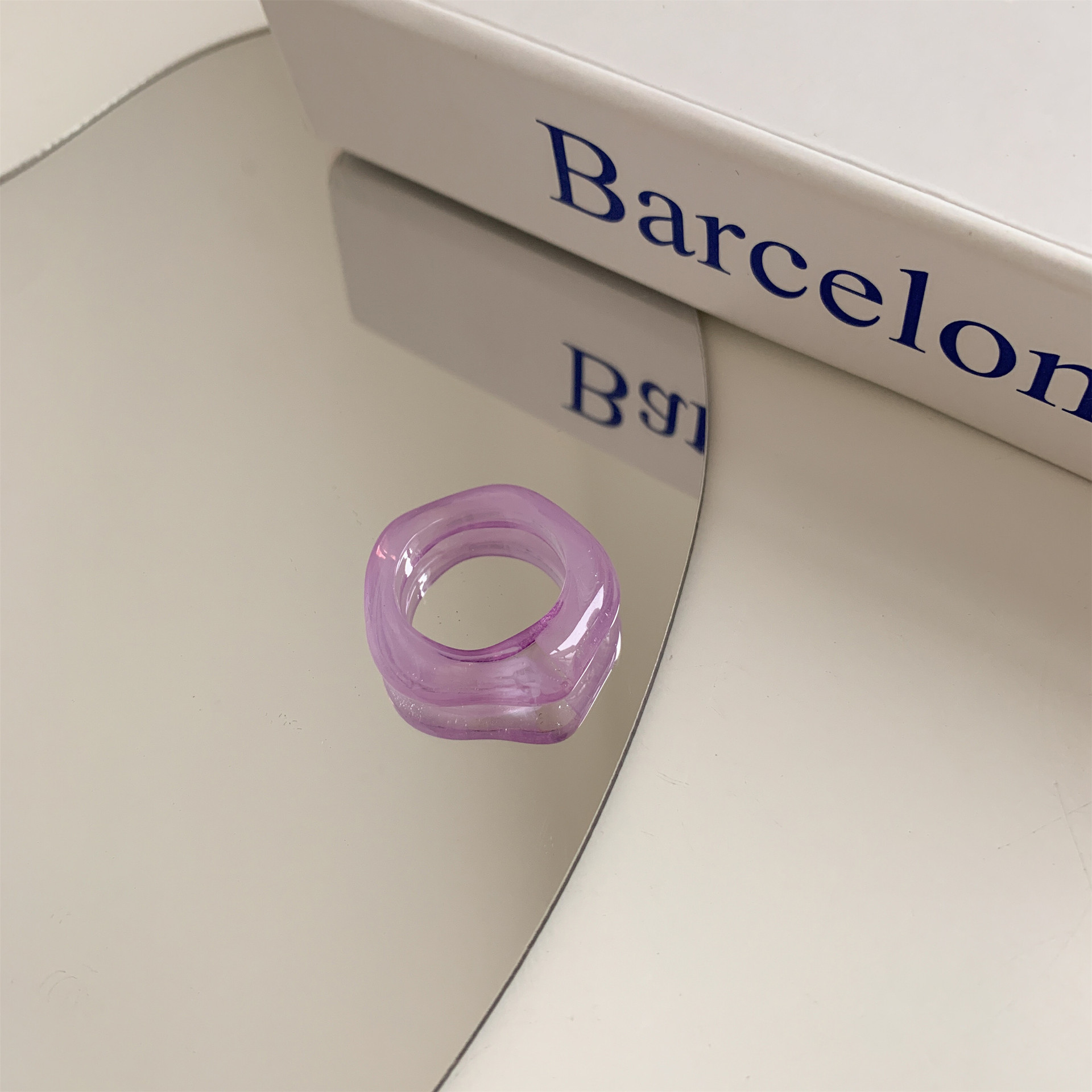 5g Weight Rings Classification 1 Piece Quantity Holiday, Daily Occasion Plastic, Resin Material Solid Color Pattern Women's Gender Enamel Design Simple Style, Classic Style Style Simple Style Classic Style Solid Color Plastic Resin Enamel Women's Rings 9
