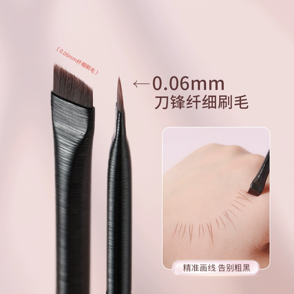 Goody Wang Feifei's 相同刀片眼线笔刷从眼睑到平头带角度眉毛刷眉粉化妆刷
