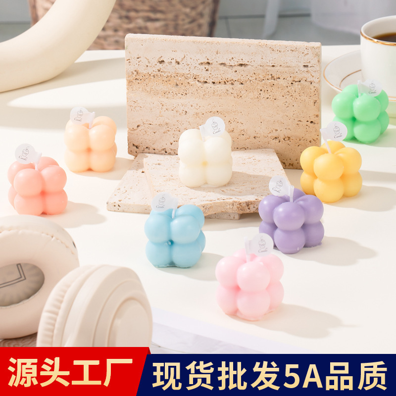 小魔方香薰蜡烛批发创意小礼物家用无烟香熏创意香氛手工伴手礼|undefined
