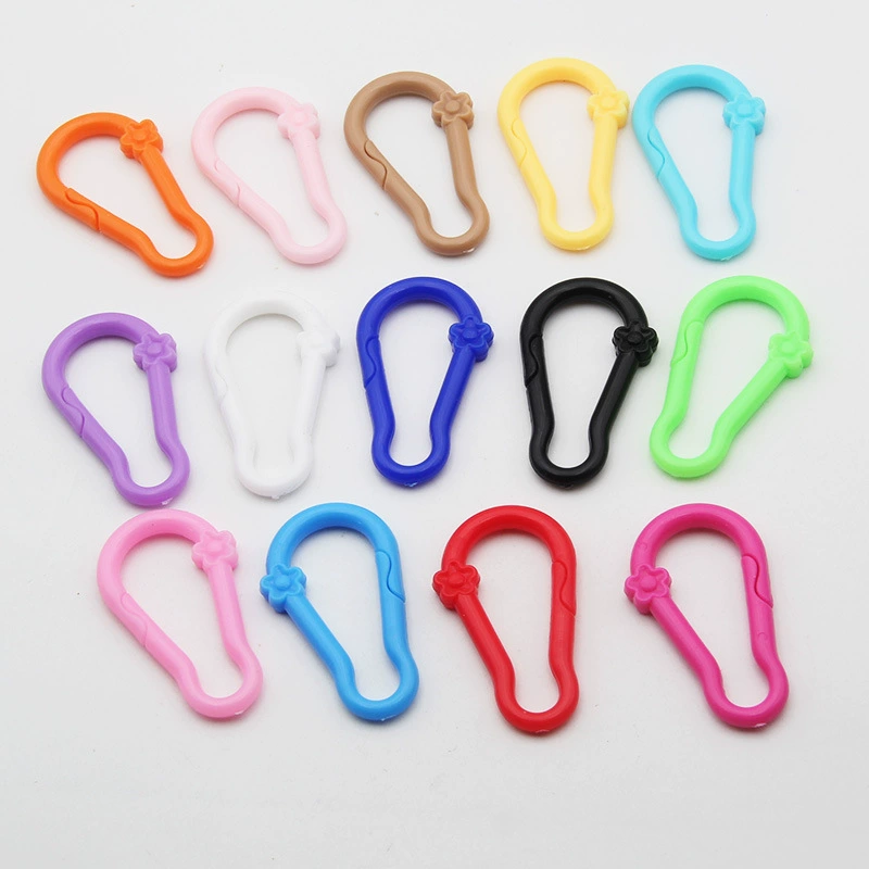 DIY цветной экологически чистый пластик № 5 карабин 8 слов конфеты 46 мм ювелирный брелок