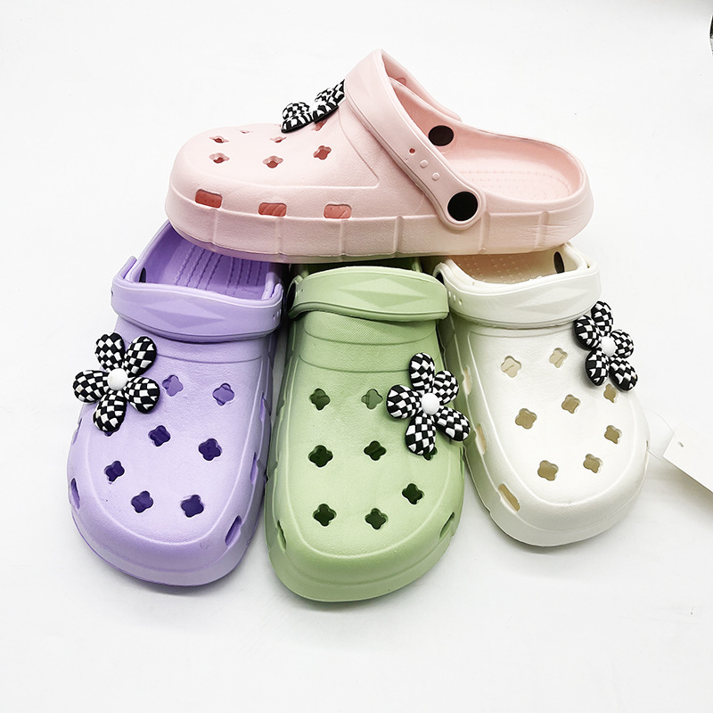 Foreign trade new summer hole shoes high heel garden shoes women's casual fashion beach shoes Foreign trade new summer hole shoes high heel garden shoes women's casual fashion beach shoes
