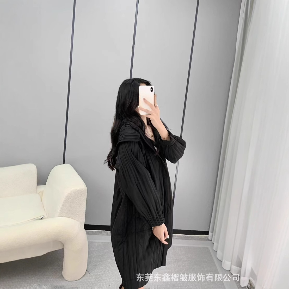 High-End Women's Miyake Pleated 2025 Autum New Versatile Elegant Jacket Classy Quilted Windbreaker Jacket for Women