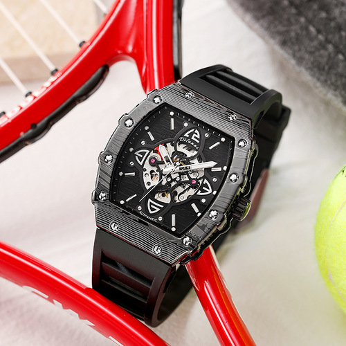 Mechanical watch  Richard fully automatic men's waterproof brand fashion trend powerful luminous mechanical watch