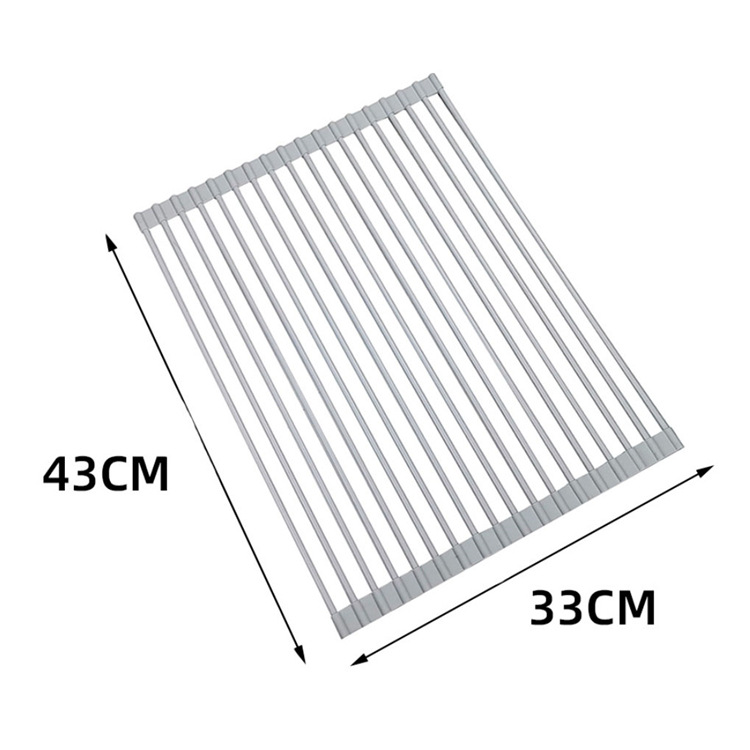 43*33cm 18개의 원형 튜브-밝은 회색