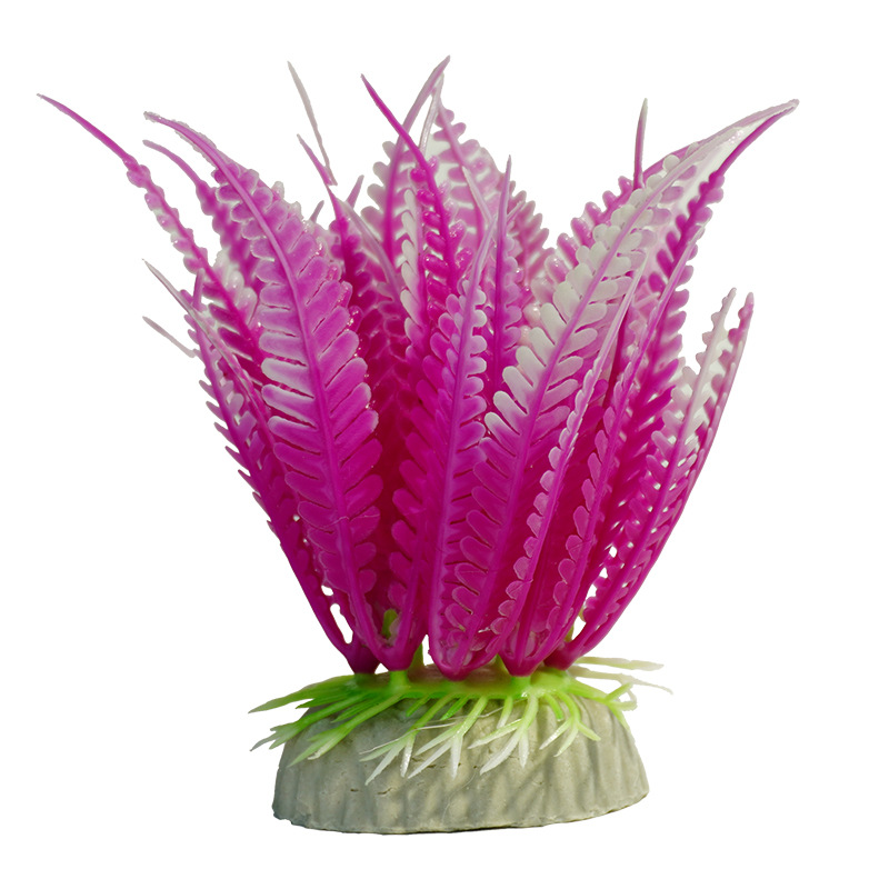 Paisaje acuario flores y plantas falsas al por mayor simulación ciempiés de hoja larga decoración de plantas acuáticas acuario