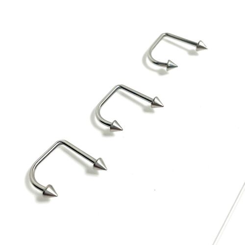 F136 Titanium Alloy D-Shaped Lip Ring Lip Stud U-Shaped Lip Ring G23 Titanium Horse-Shoe Rod Body Piercing Jewelry
