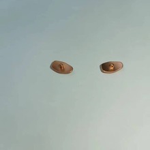 眼镜配件钛托叶哑玫瑰金厂家直销